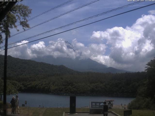 西湖からの富士山