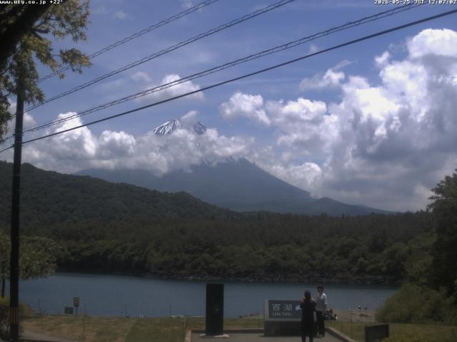 西湖からの富士山