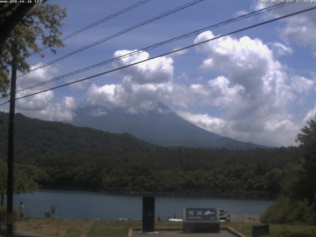 西湖からの富士山
