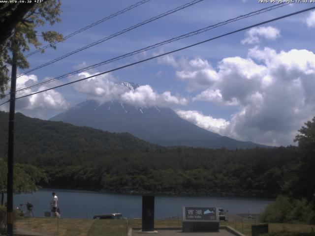 西湖からの富士山