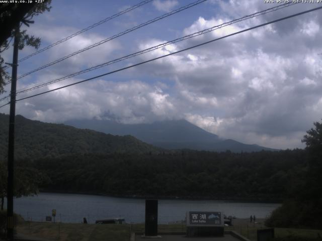 西湖からの富士山