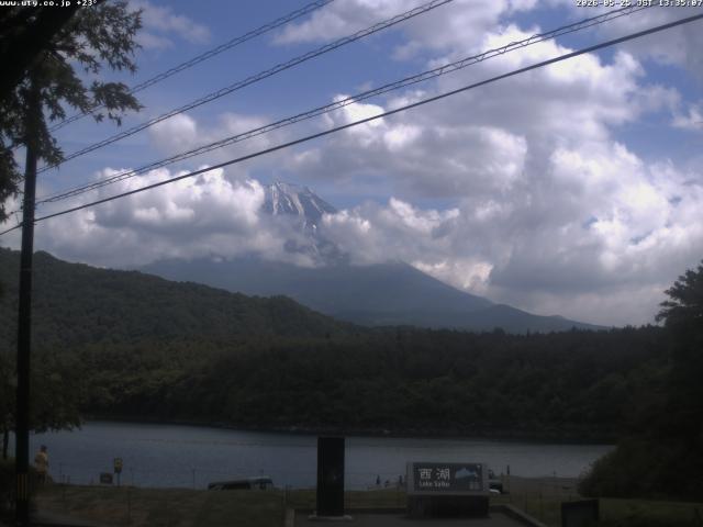 西湖からの富士山
