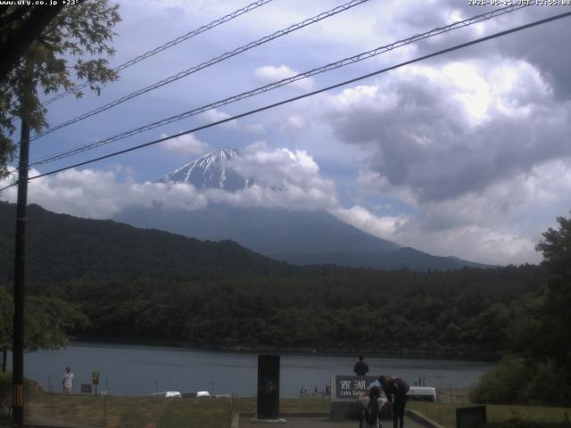 西湖からの富士山