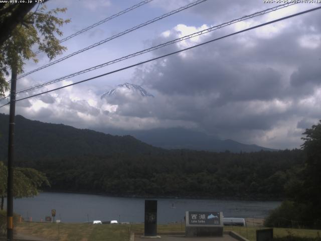 西湖からの富士山