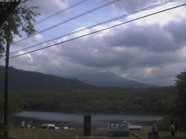 西湖からの富士山