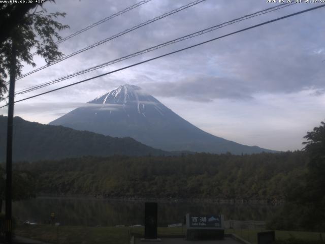 西湖からの富士山