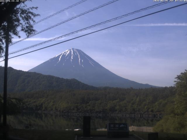 西湖からの富士山