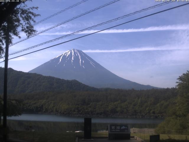 西湖からの富士山