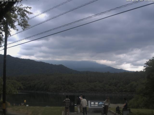 西湖からの富士山