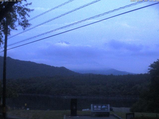 西湖からの富士山
