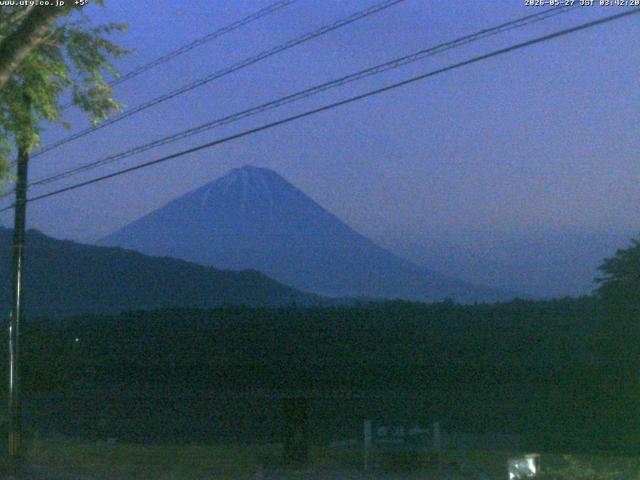 西湖からの富士山