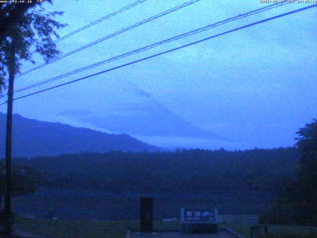 西湖からの富士山