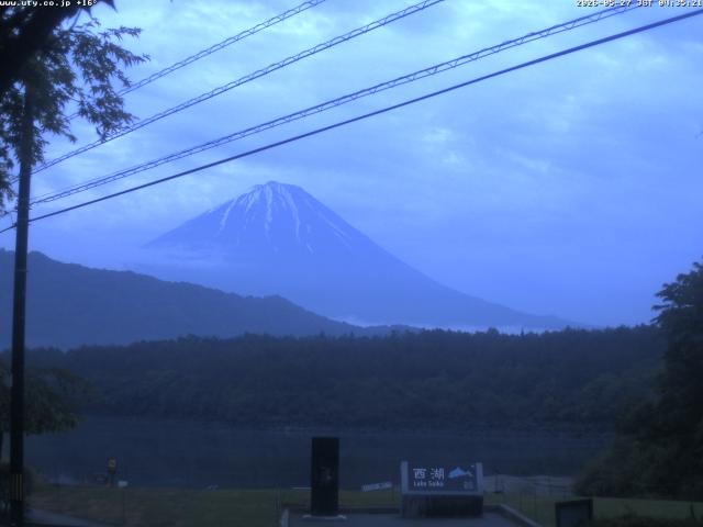 西湖からの富士山