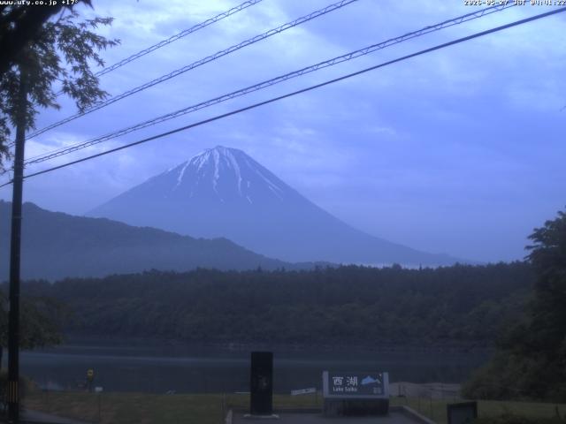 西湖からの富士山