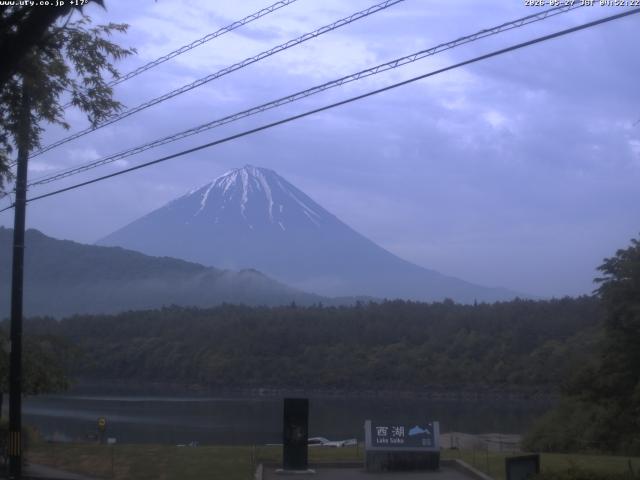 西湖からの富士山