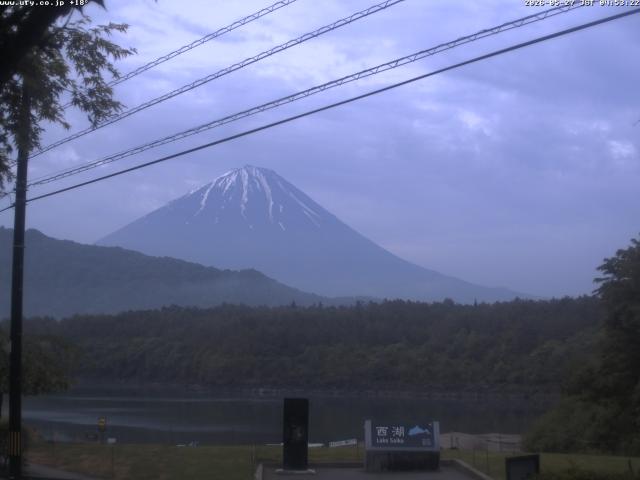 西湖からの富士山