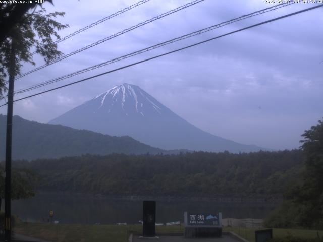 西湖からの富士山