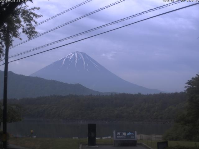 西湖からの富士山