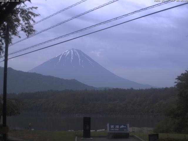 西湖からの富士山