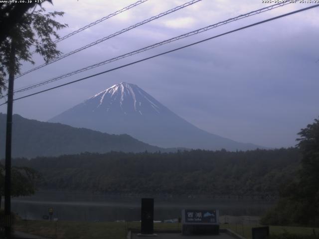 西湖からの富士山
