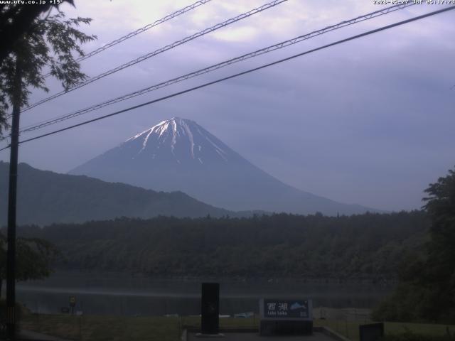 西湖からの富士山
