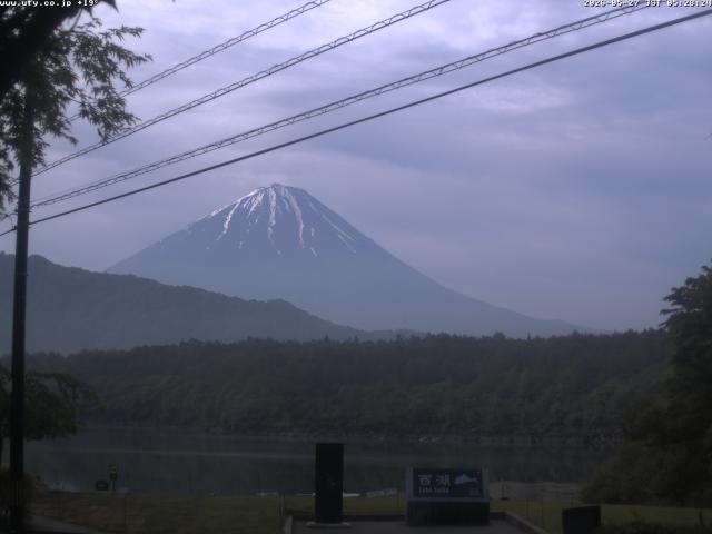 西湖からの富士山