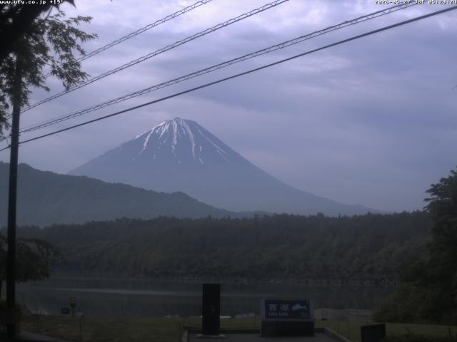 西湖からの富士山