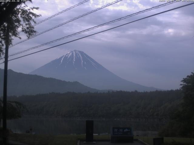 西湖からの富士山
