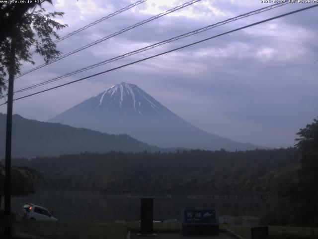 西湖からの富士山