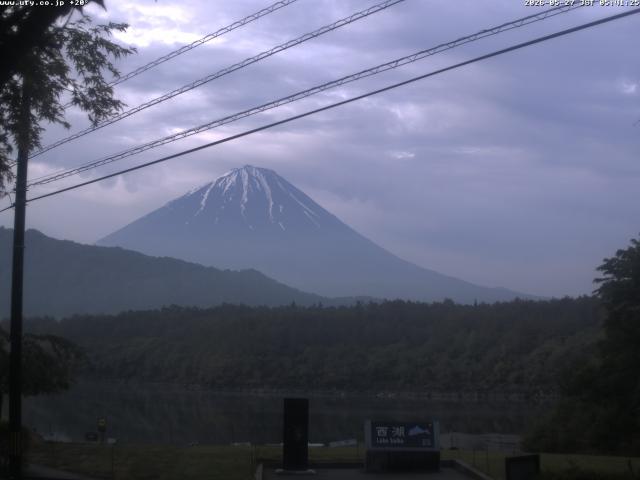 西湖からの富士山