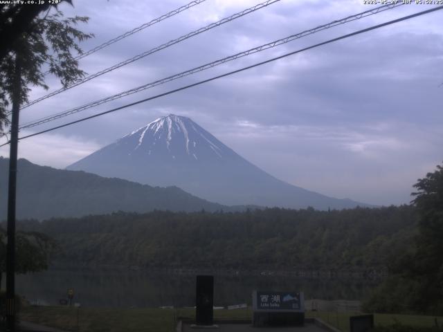 西湖からの富士山