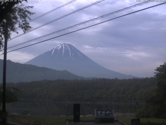 西湖からの富士山
