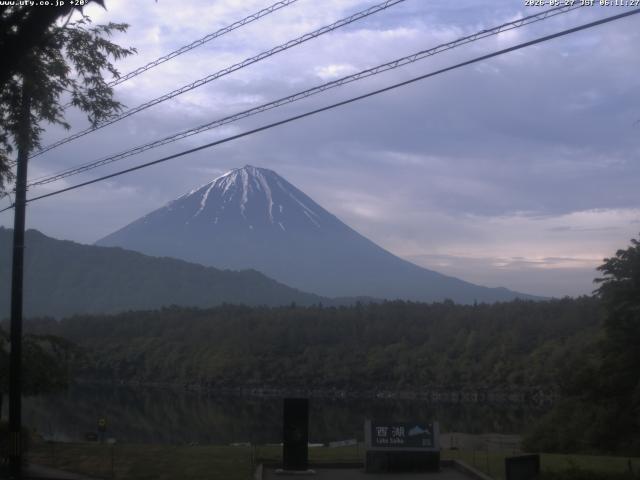 西湖からの富士山