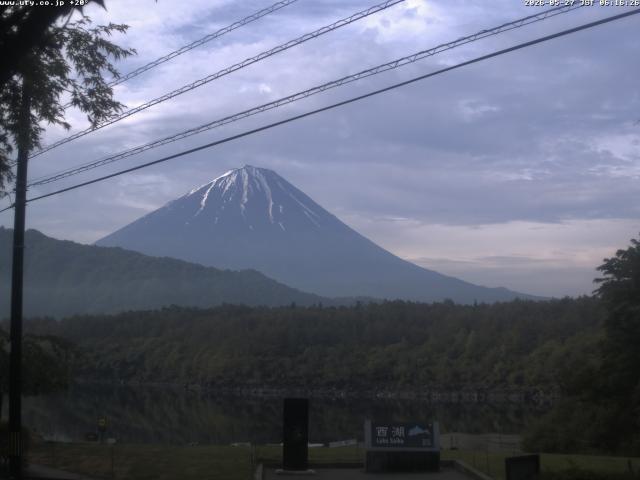 西湖からの富士山