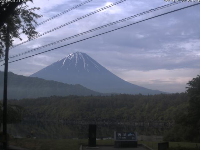 西湖からの富士山