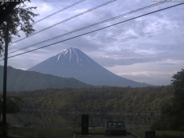 西湖からの富士山