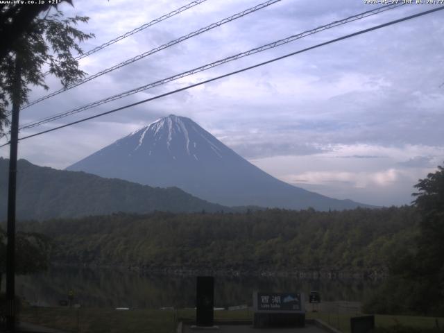 西湖からの富士山