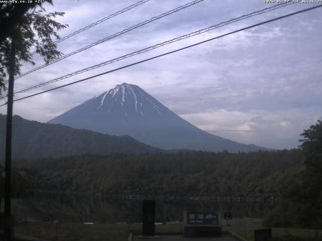 西湖からの富士山