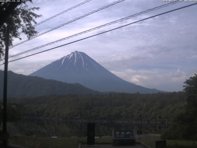 西湖からの富士山