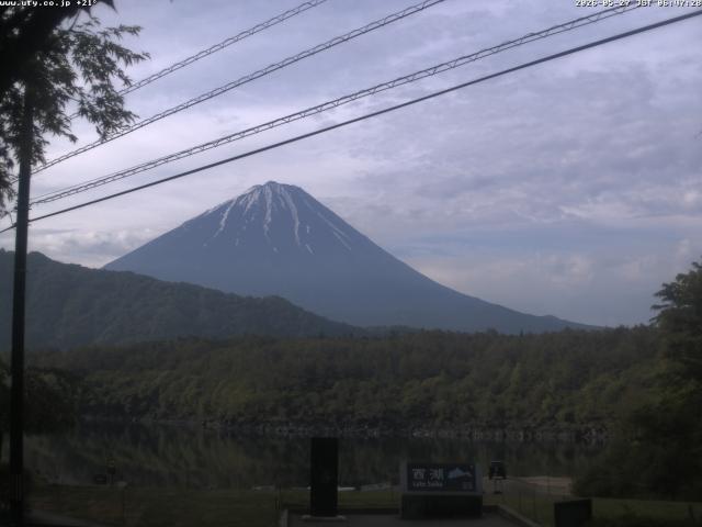 西湖からの富士山
