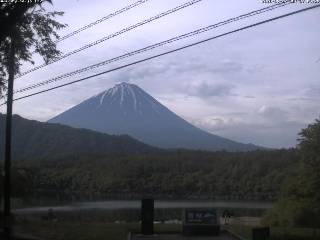 西湖からの富士山