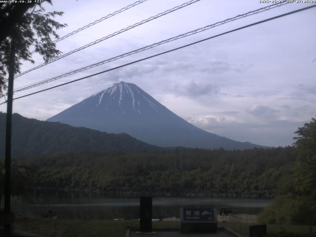 西湖からの富士山
