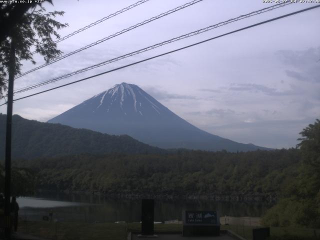 西湖からの富士山
