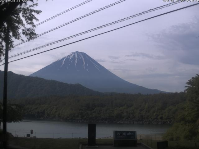 西湖からの富士山