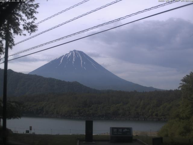 西湖からの富士山