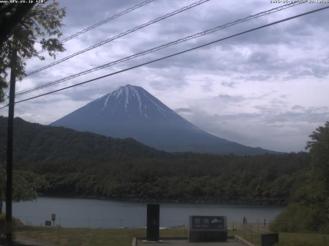 西湖からの富士山