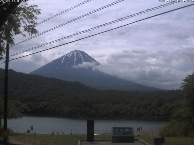 西湖からの富士山