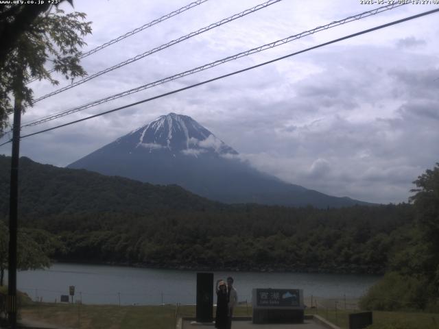 西湖からの富士山