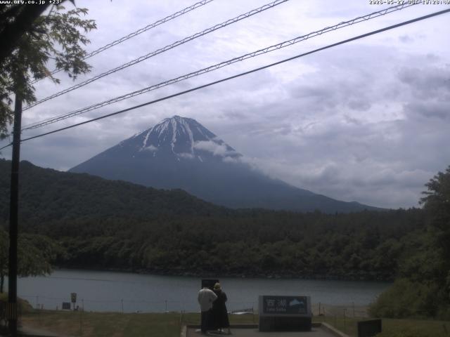 西湖からの富士山