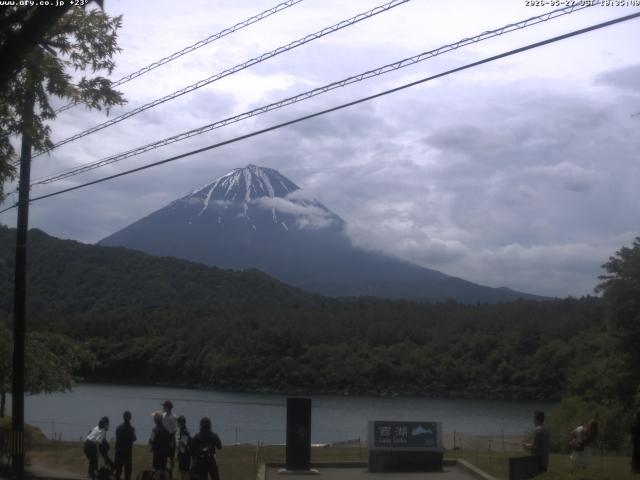 西湖からの富士山
